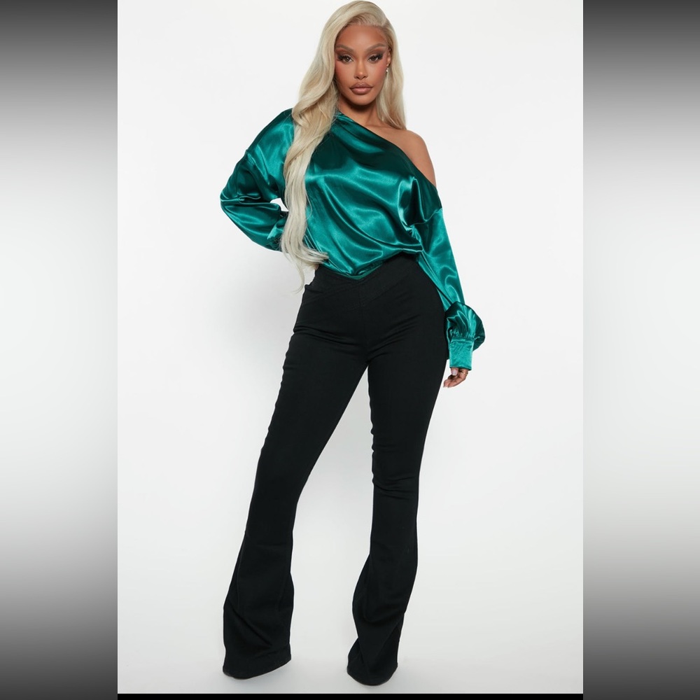 Effortless Pull On Flare Jeans